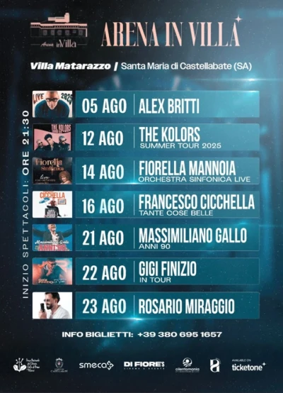 Concerti e spettacoli imperdibili a Villa Matarazzo