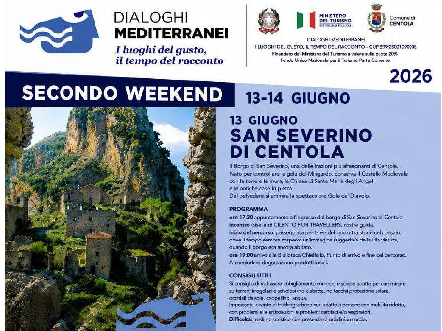 Dialoghi Mediterranei 2026: weekend tra San Severino di Centola e Centola
