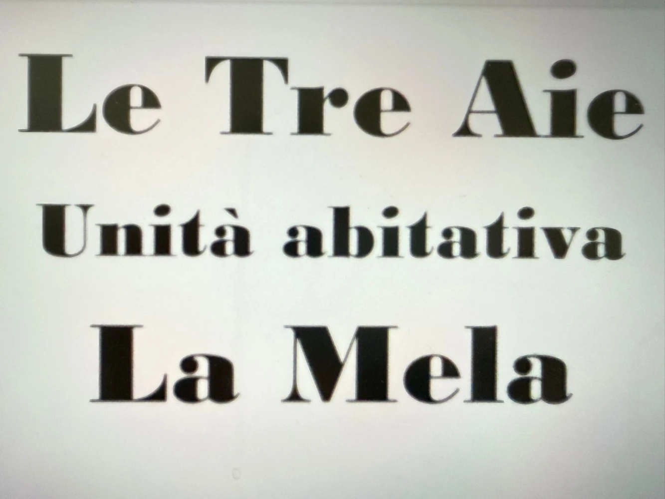 Le Tre Aie - La Mela-1