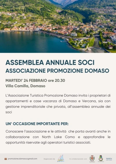 ASSOCIAZIONE PROMOZIONE TURISTICA DOMASO - ASSEMBLEA ANNUALE SOCI